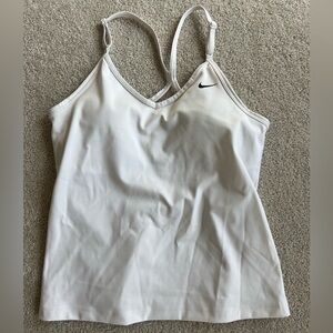 Women’s Nike Dri-Fit Indy sport tank with bra size S white BNWOT